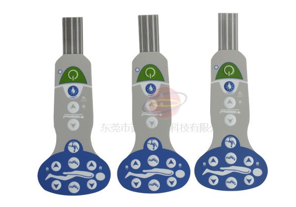 Medical equipment film button